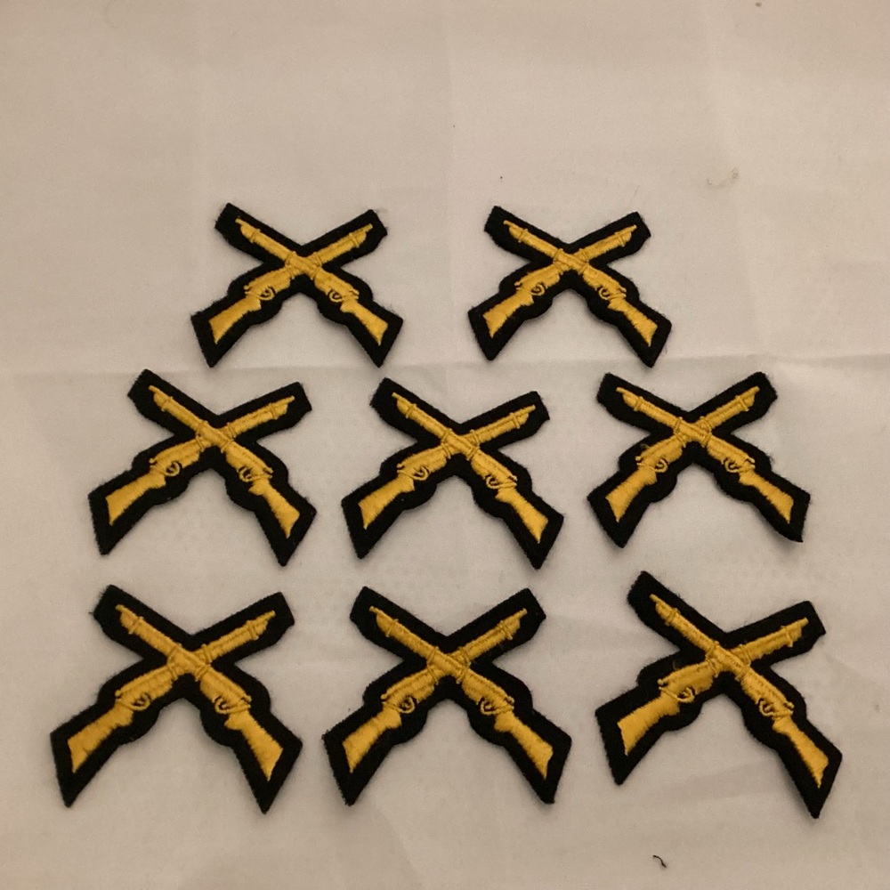 Crossed rifles Sewing patches lot